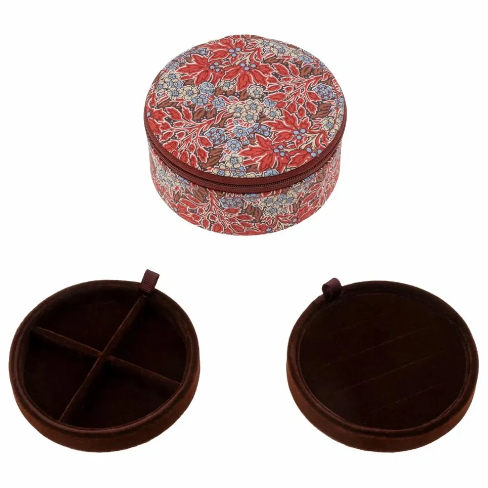 Boîte à Bijoux Ronde MW Liberty Aubrey Forest | Rouge