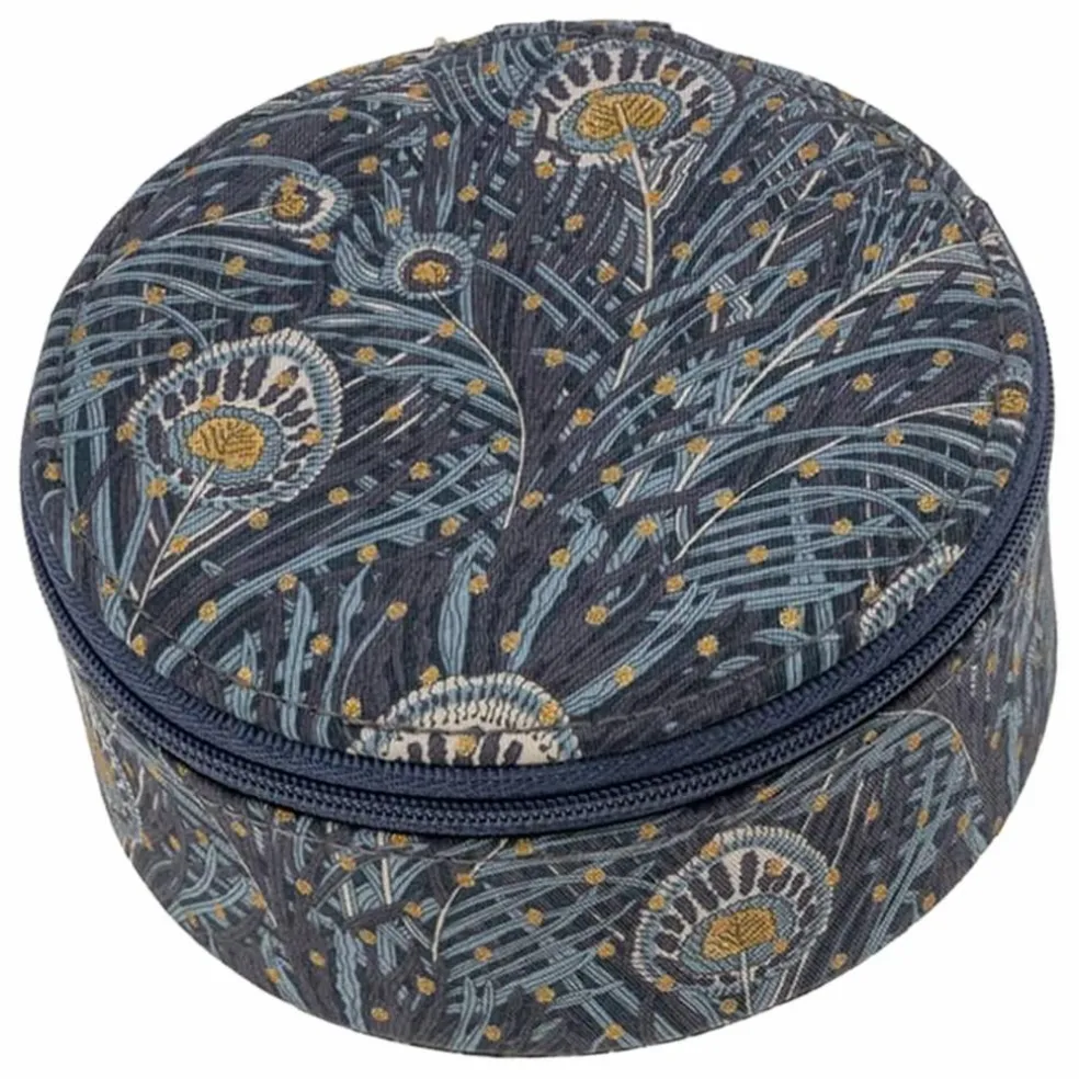 Boîte à Bijoux Ronde MW Liberty Queen Hera Spot | Bleu nuit
