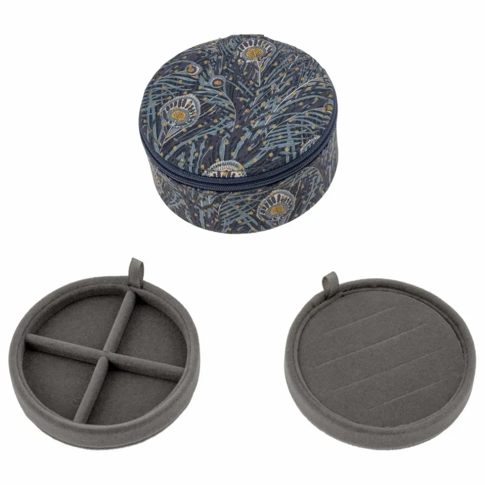 Boîte à Bijoux Ronde MW Liberty Queen Hera Spot | Bleu nuit
