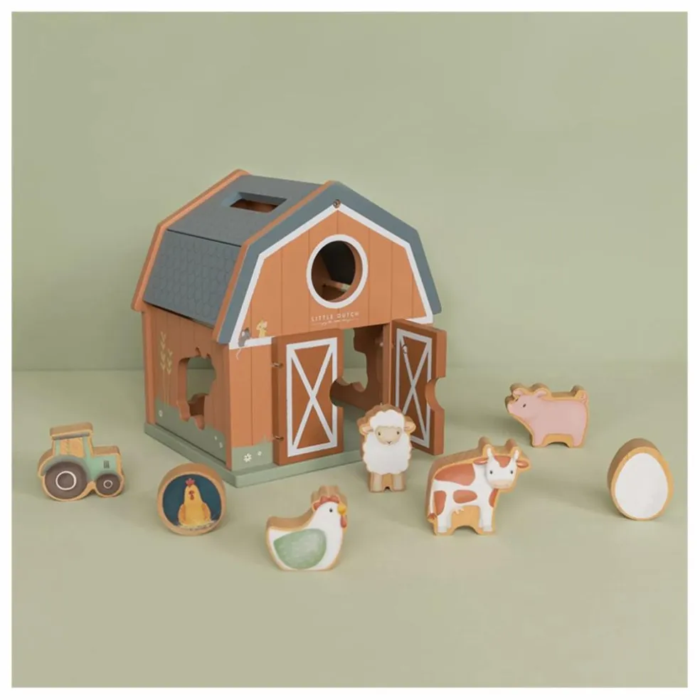 Boîte à formes en bois FSC - Little Farm