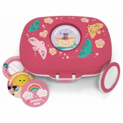 Boîte à goûter MB Gram Oiseaux | Rose