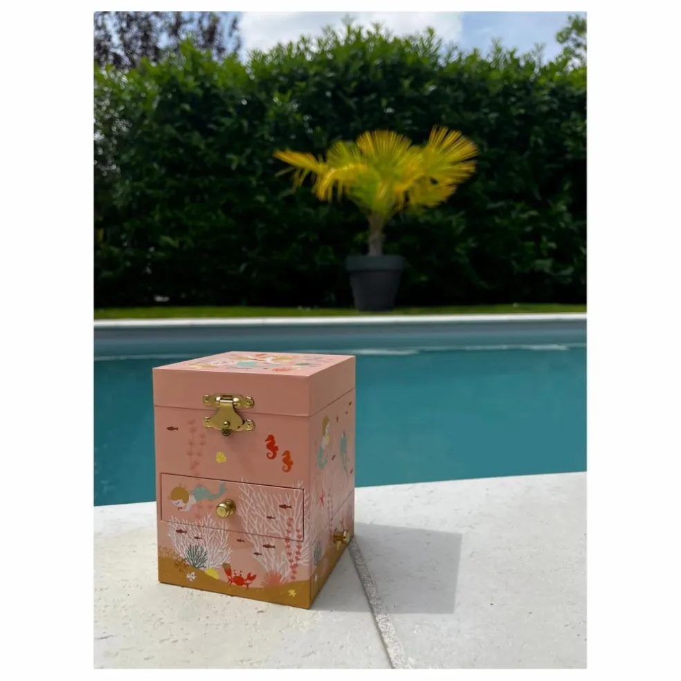 Boîte à musique Sirène | Rose