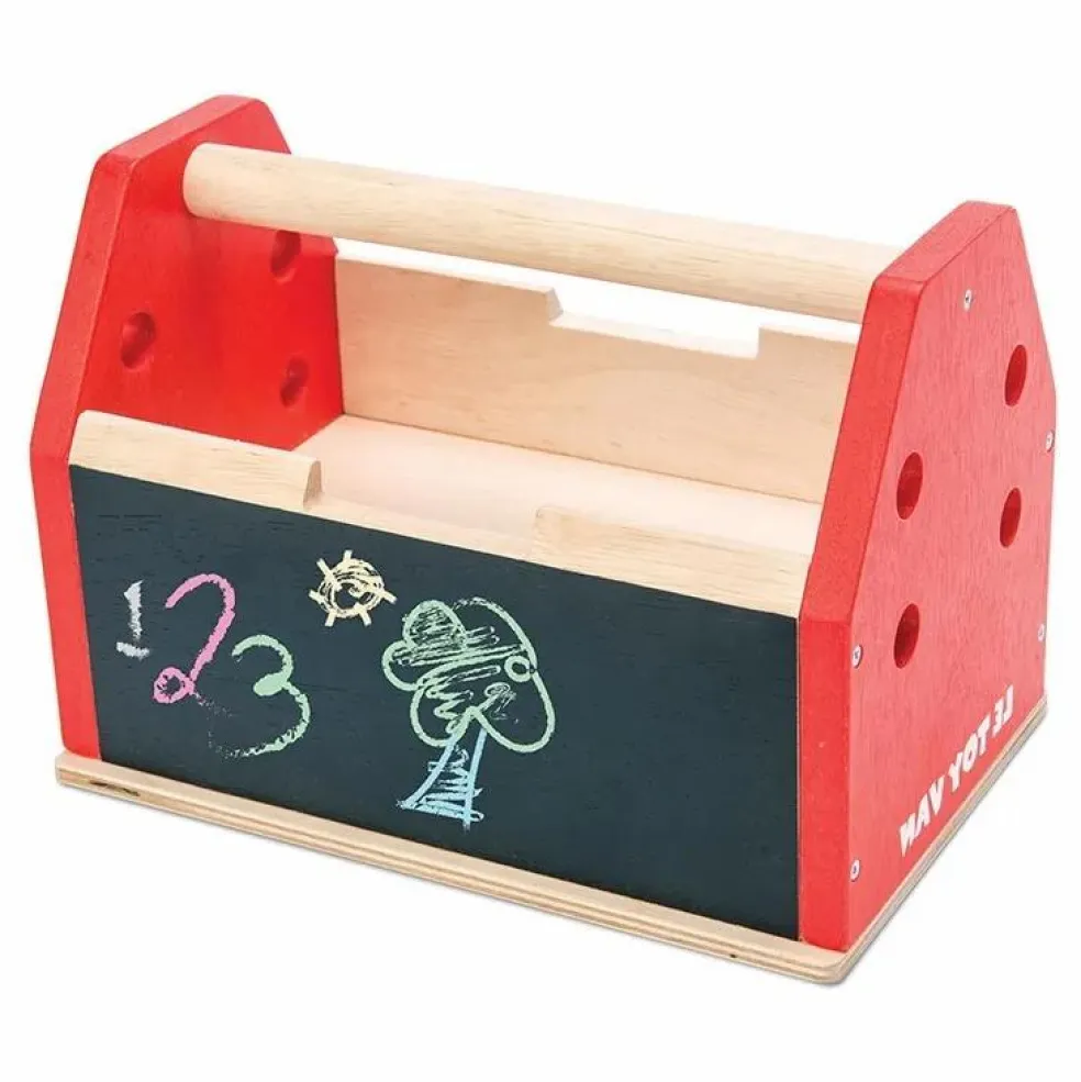 Boîte à outils en bois et ses 11 accessoires