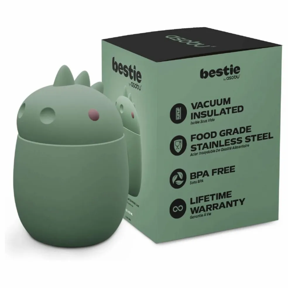 Boîte repas isotherme Dinosaure | Vert