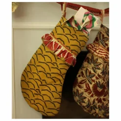 Botte de Noël en coton | Ocre