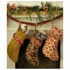 Botte de Noël en coton | Rose