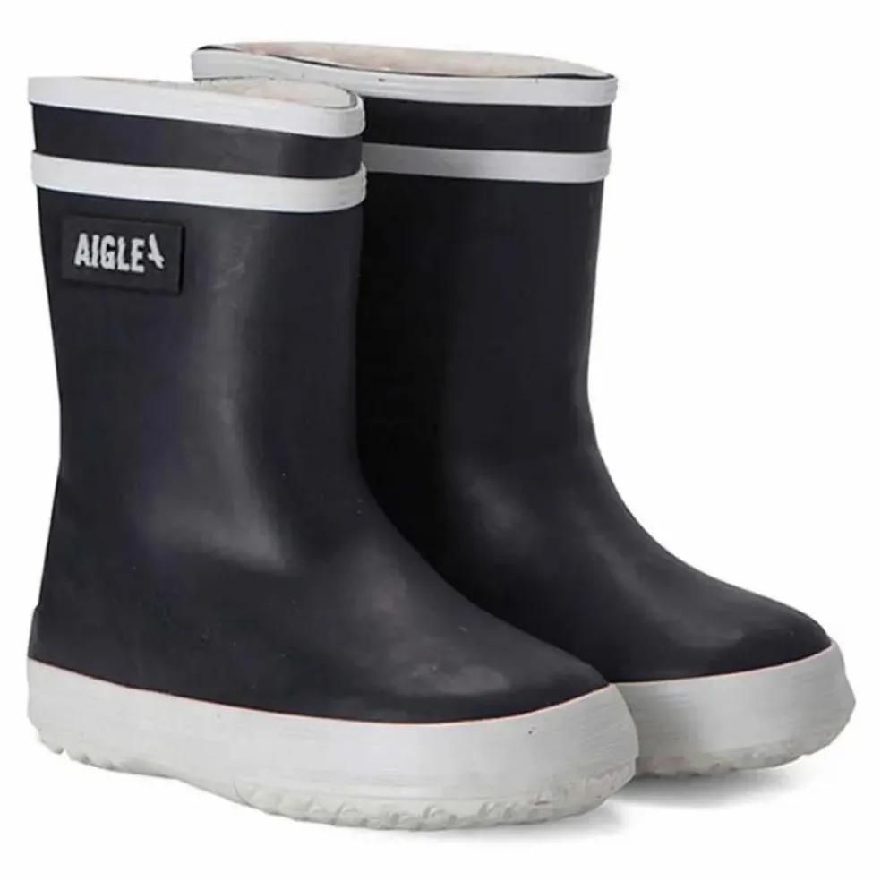 Bottes de Pluie Fourrées Baby Flac | Bleu marine