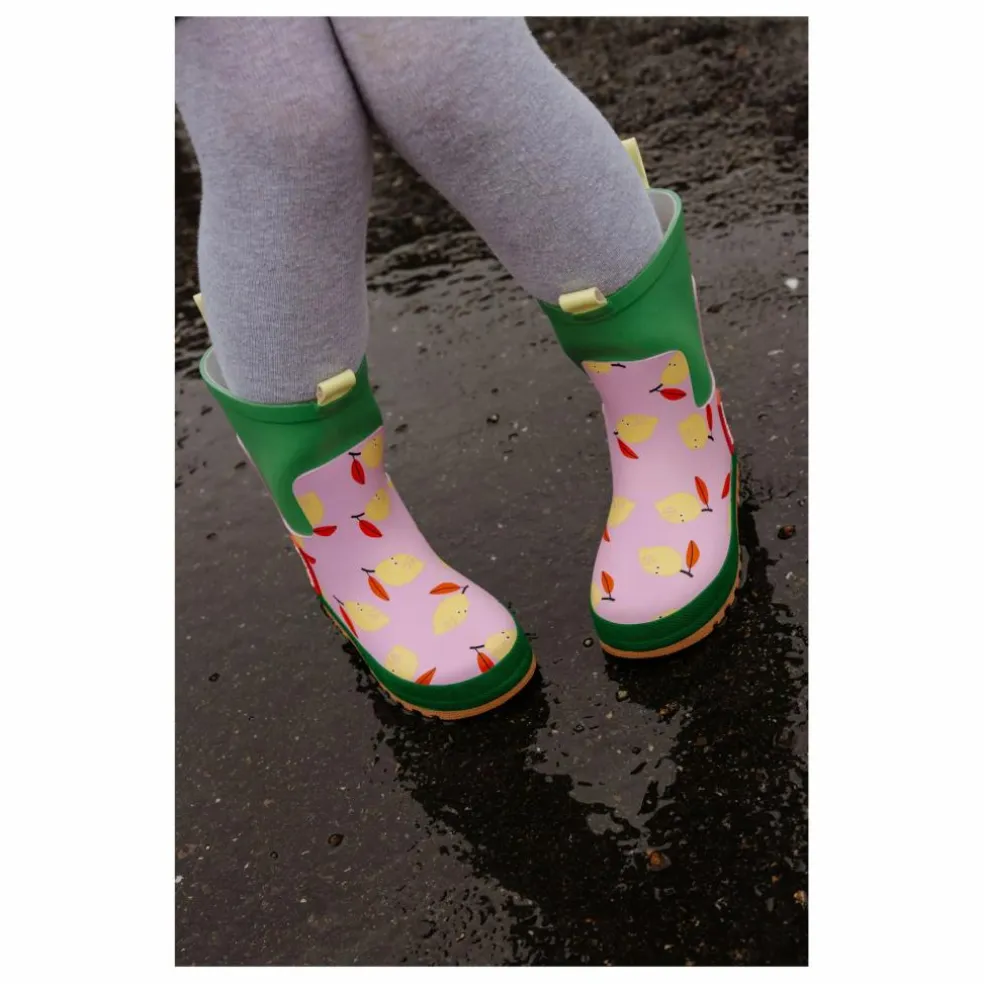 Bottes de Pluie Lemony Citron | Rose pâle