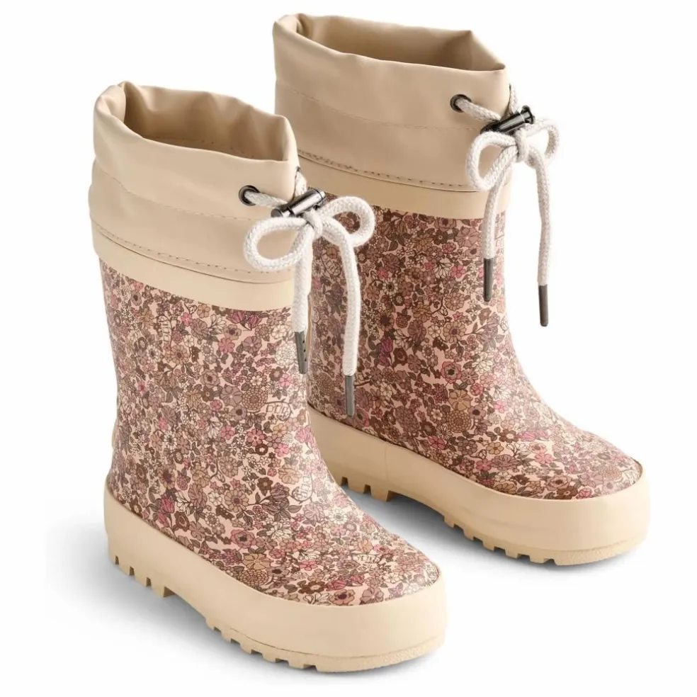 Bottes de Pluie Thermo Print Fleuries | Rose