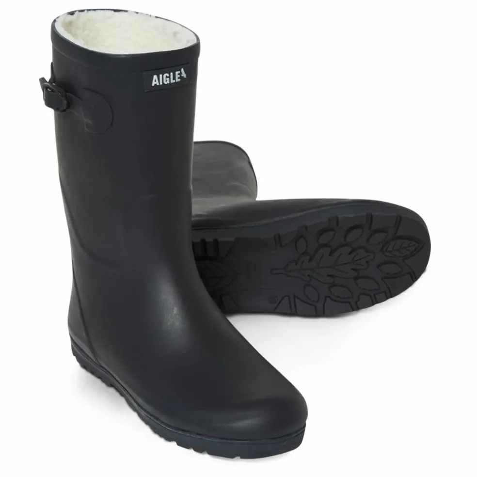 Bottes De Pluie Woody-Pop Fourrées | Bleu marine