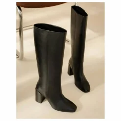 Bottes Hisaé Cuir d'Agneau | Noir