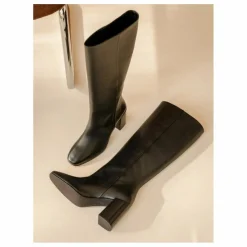 Bottes Hisaé Cuir d'Agneau | Noir