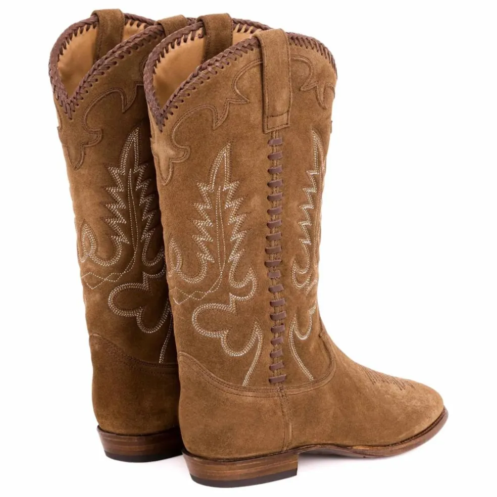 Bottes Midnight Western Suède | Camel