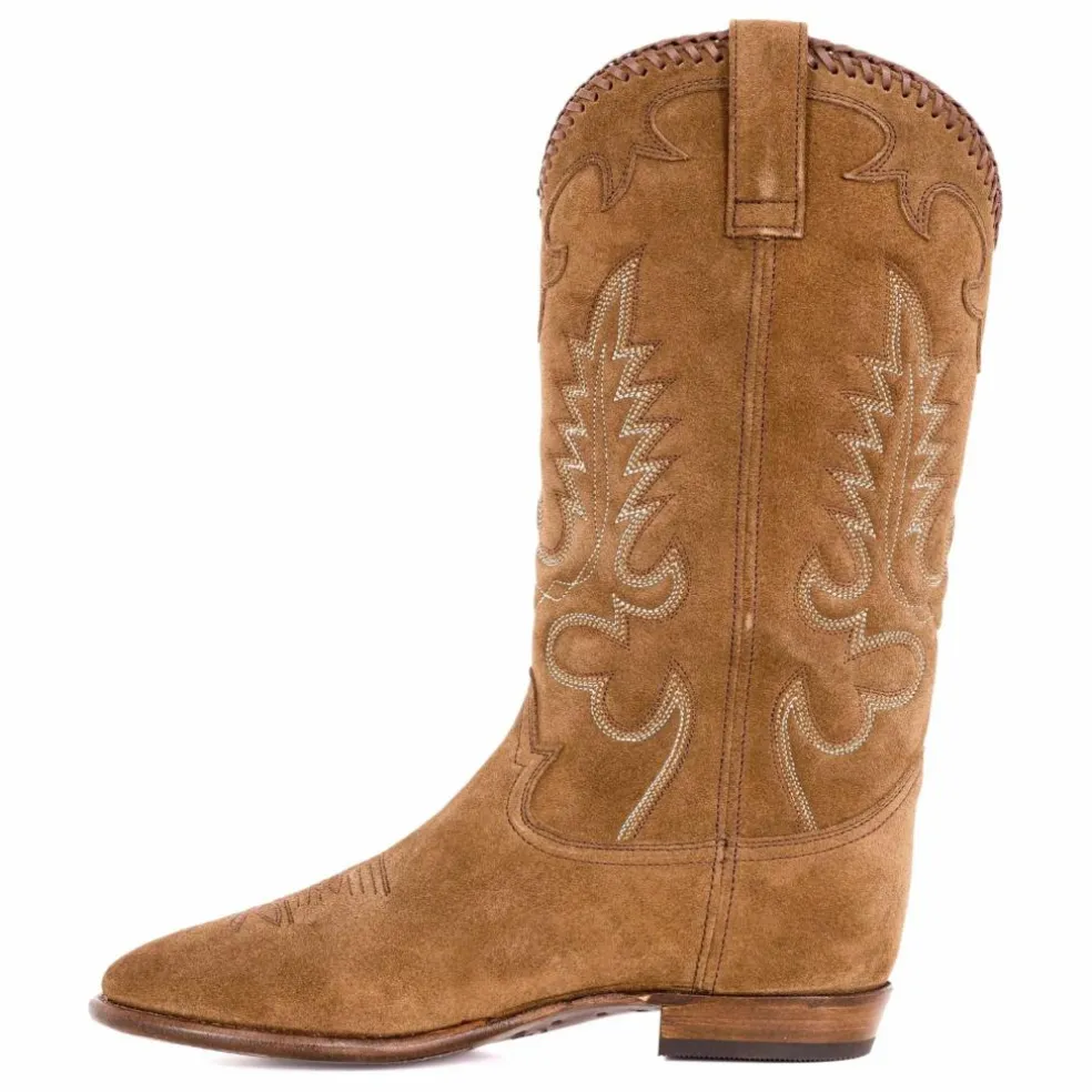 Bottes Midnight Western Suède | Camel