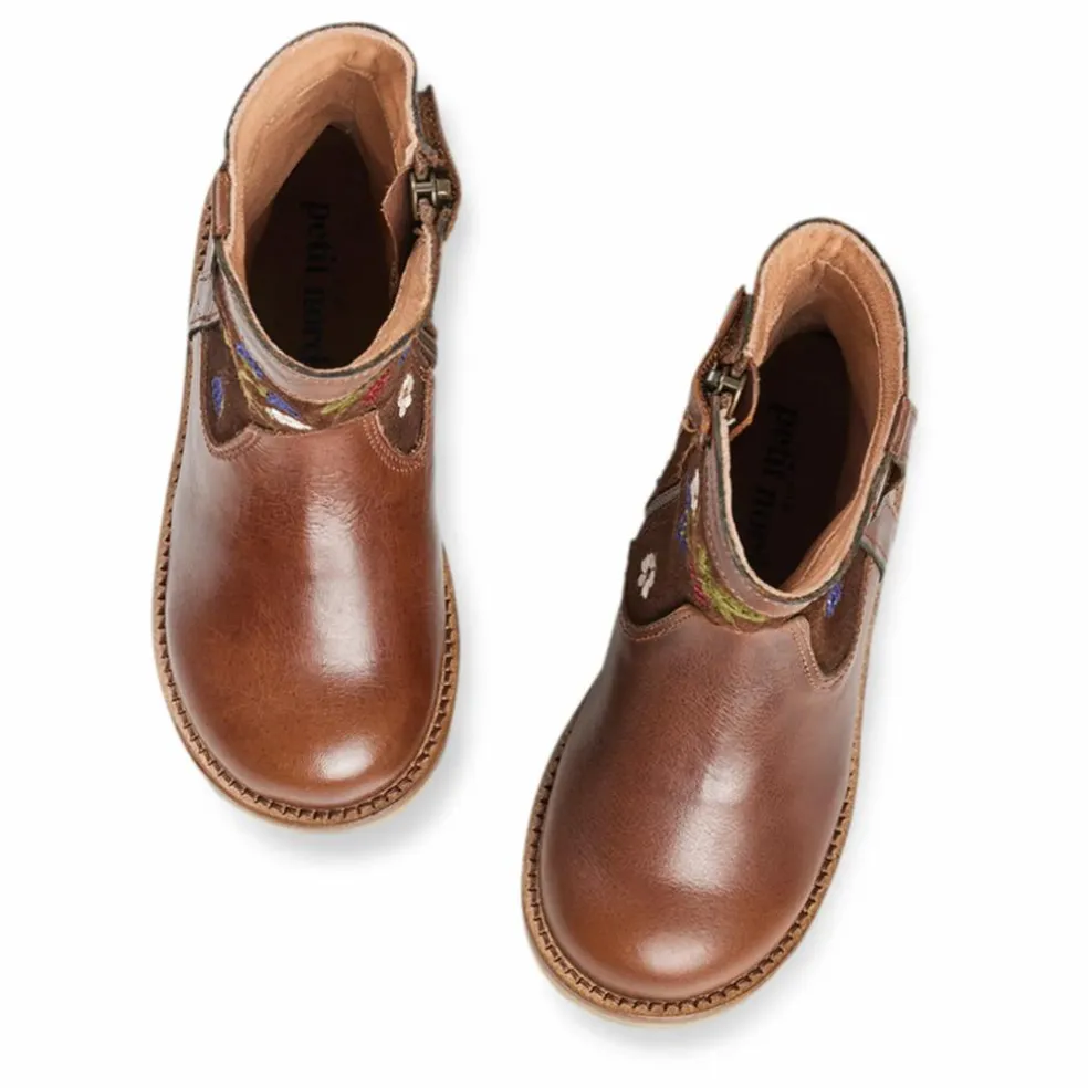Bottes Zip Lorride - Collection Uniqua | Marron