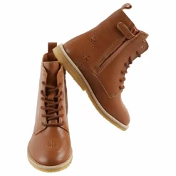 Bottines à Lacets Cuir | Camel