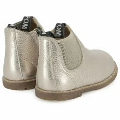 Bottines Bob Jod Zip Cuir Grainé | Doré