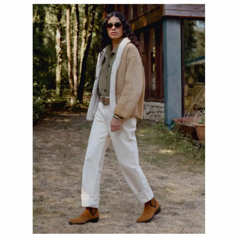 Bottines Clyde Daim | Camel