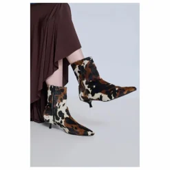 Bottines Paula Poils de Veau | Marron
