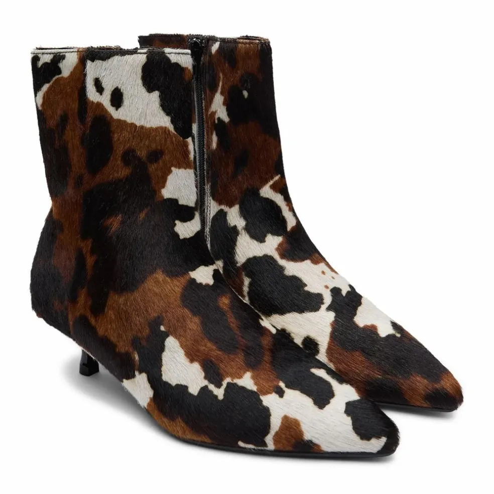 Bottines Paula Poils de Veau | Marron