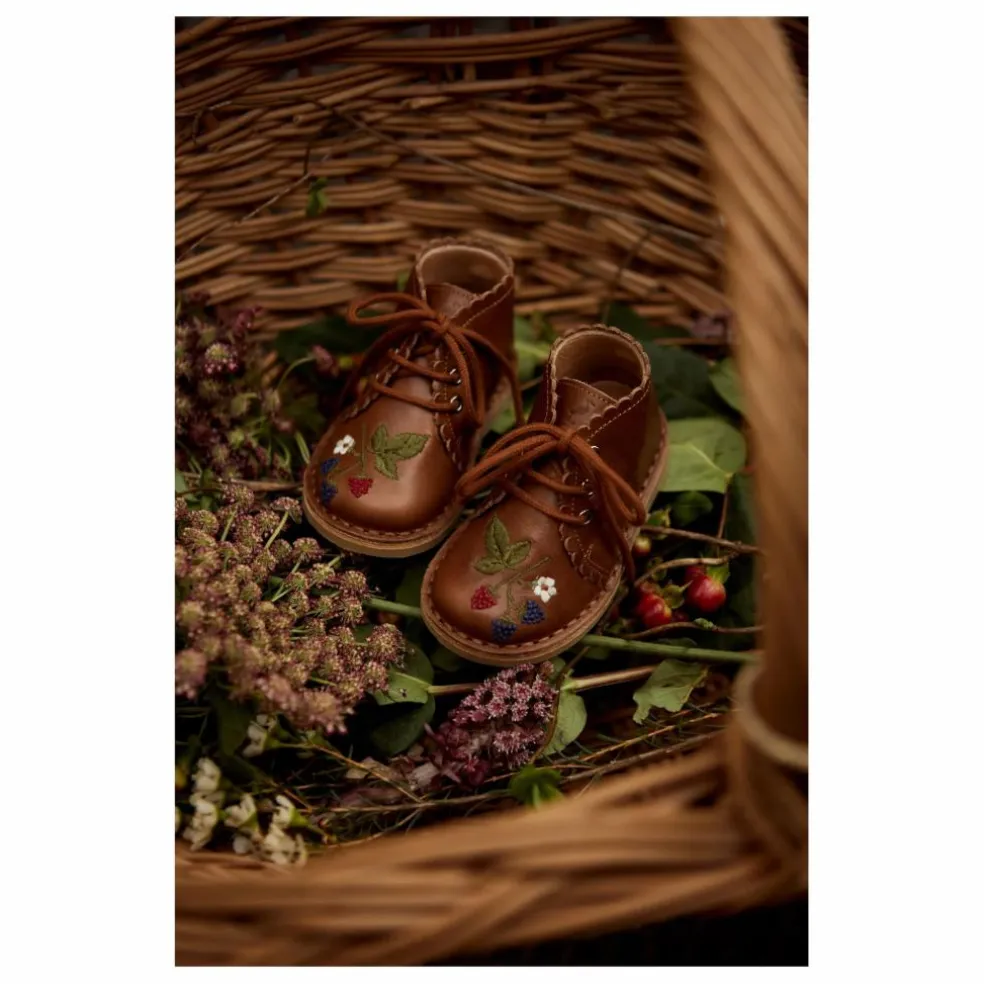Bottines Scallop Blackberries - Collection Uniqua | Marron