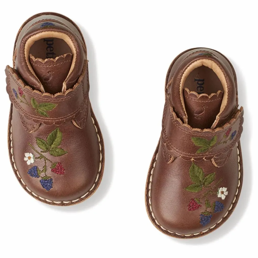 Bottines Scratchs Scallop Blackberries - Collection Uniqua | Marron