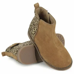 Bottines Trip Back Velours Léopard | Beige