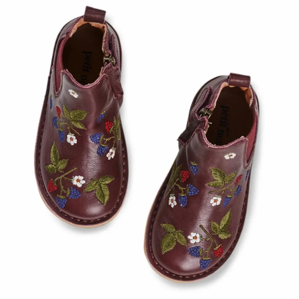 Bottines Zip Ankle - Collection Uniqua | Prune