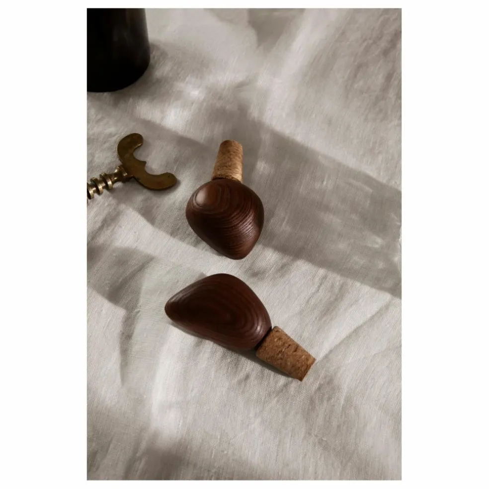 Bouchons Cairn - Set de 2 | Brun