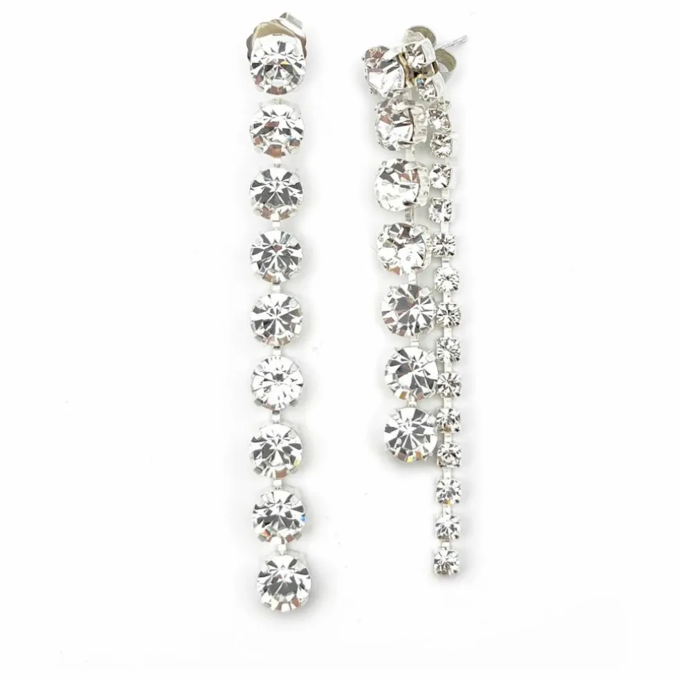 Boucles d'Oreilles Asymétriques Alma | Argenté