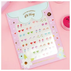 Boucles d'oreilles autocollantes