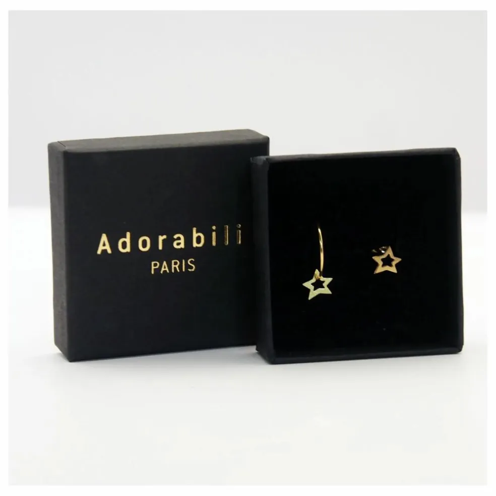 Boucles d'Oreilles Duo Elise Big Star | Doré