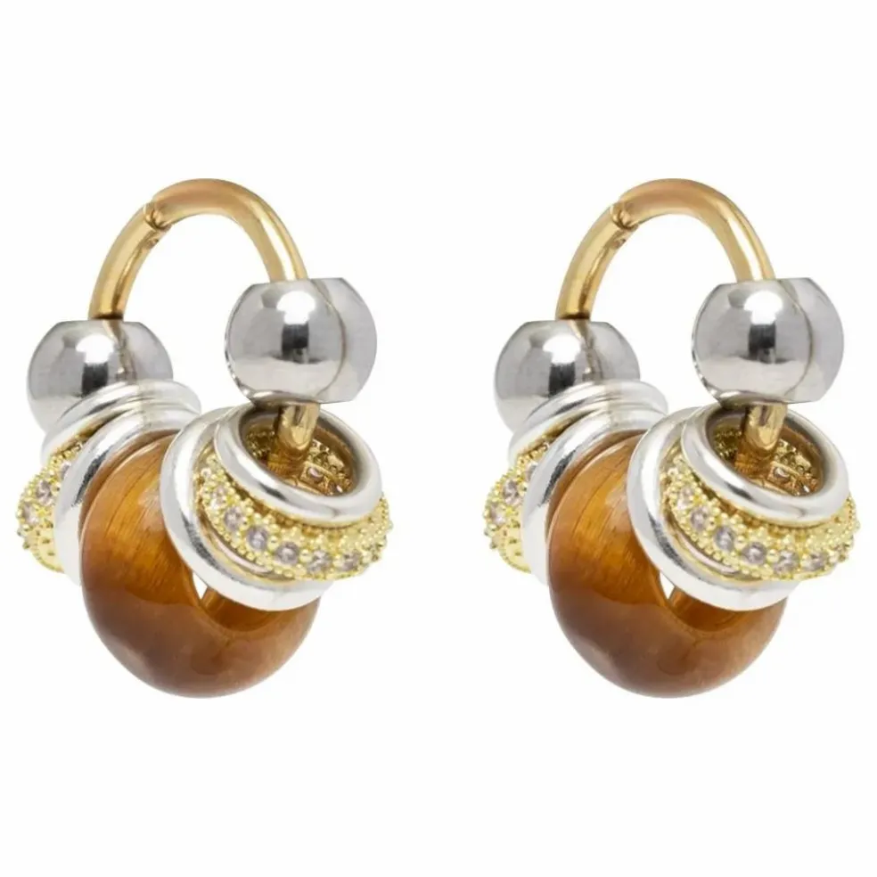 Boucles d'Oreilles Hoops | Camel
