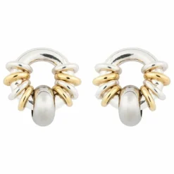 Boucles d'Oreilles Klik Donut Baby | Argenté
