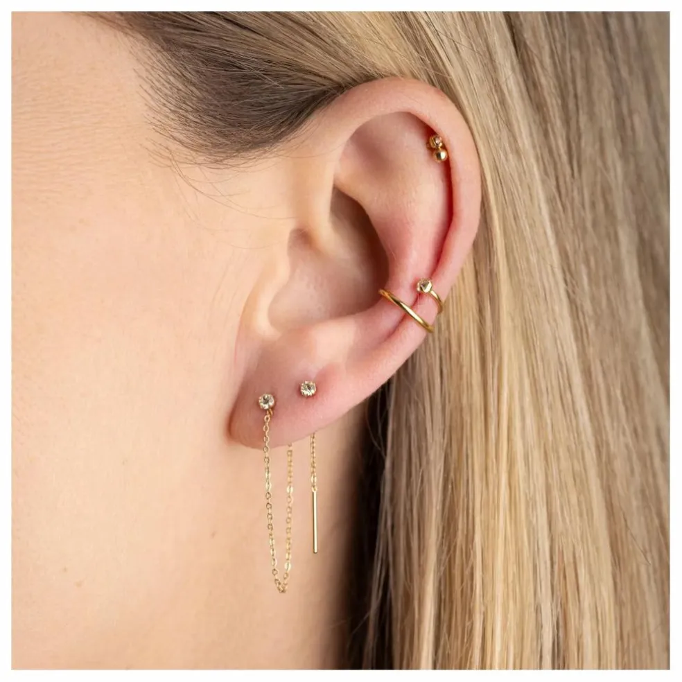 Boucles d'Oreilles Marius | Vert pâle