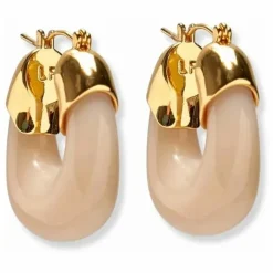 Boucles d'Oreilles Mini Organic | Beige