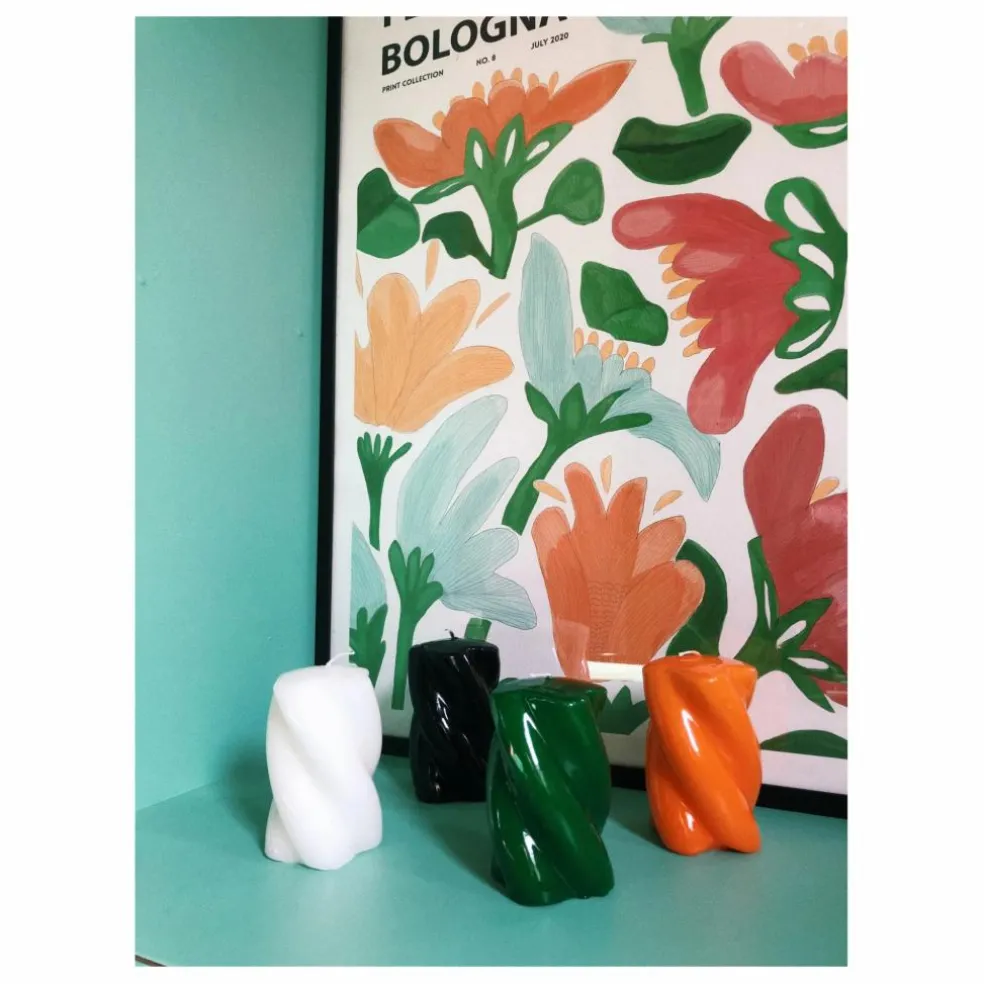 Bougie Blunt twisted - 9cm | Orange