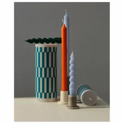 Bougie Column à Carreaux | Vert