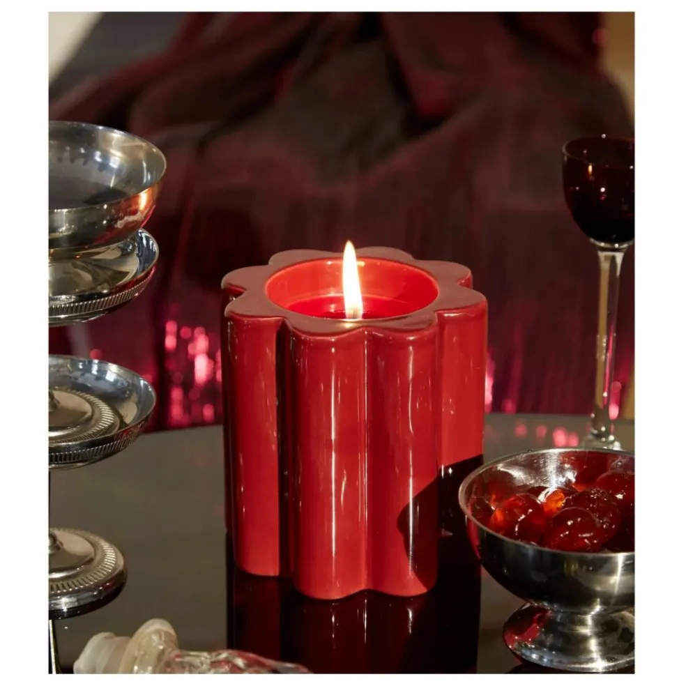 Bougie parfumée La Candela senteur santal | Rouge