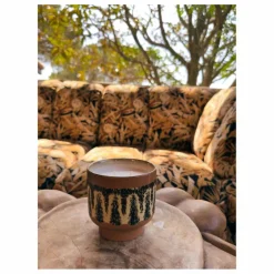 Bougie 70s ceramics Kyoto | Marron