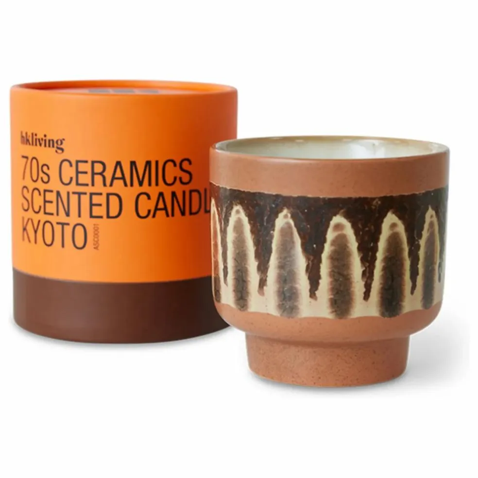 Bougie 70s ceramics Kyoto | Marron