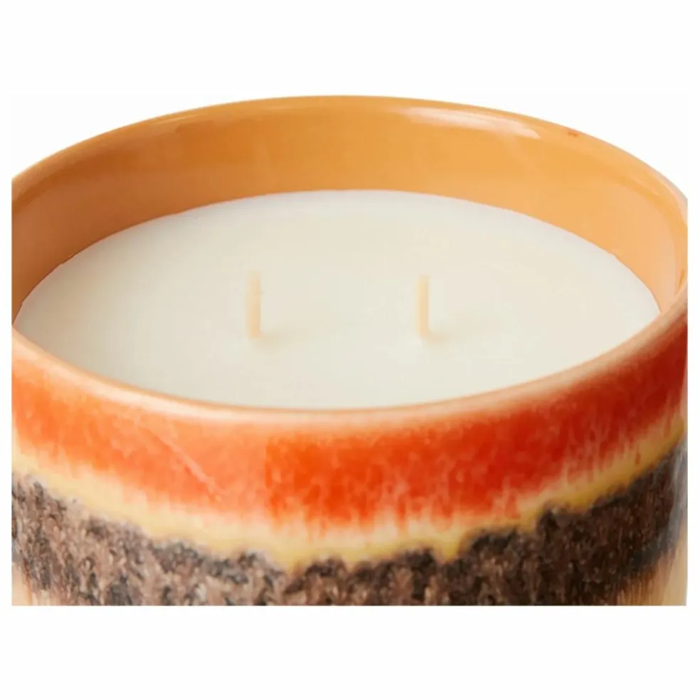 Bougie 70s ceramics Tulum | Orange
