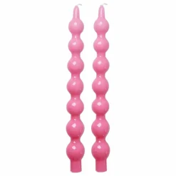 Bougies - Set de 2 | Rose fuschia