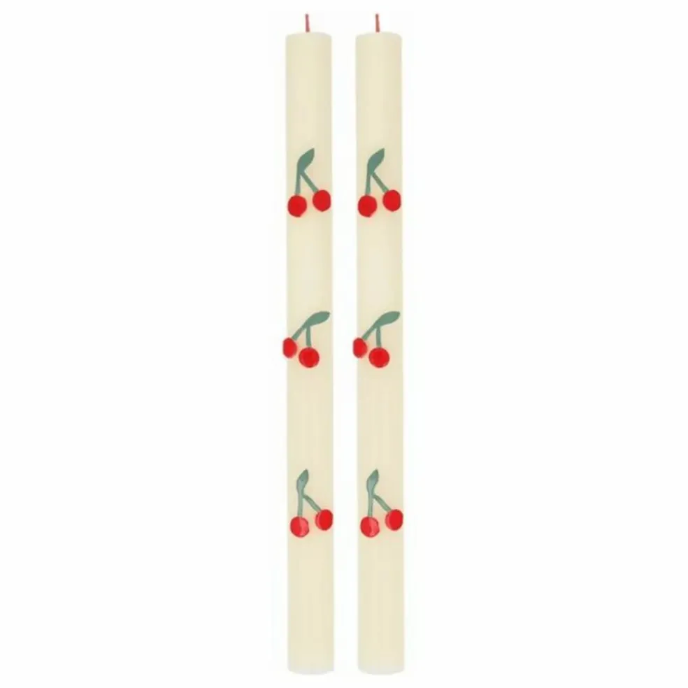 Bougies Cherry - Set de 2