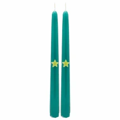 Bougies Christmas Star - Set de 2 | Vert