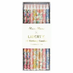 Bougies d'anniversaire - Meri Meri x Liberty - Set de 5
