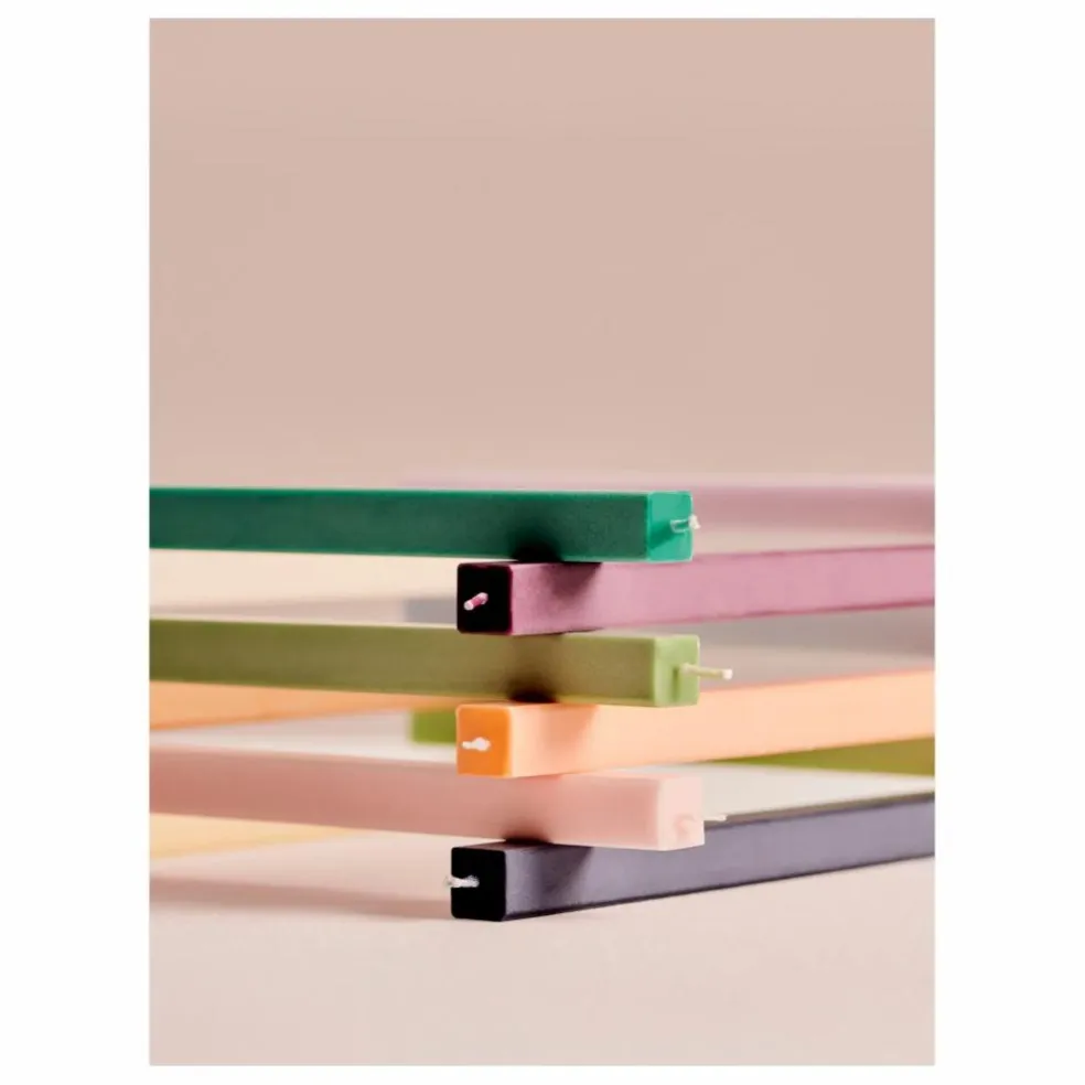 Bougies Hexagon Fresh - Set de 4