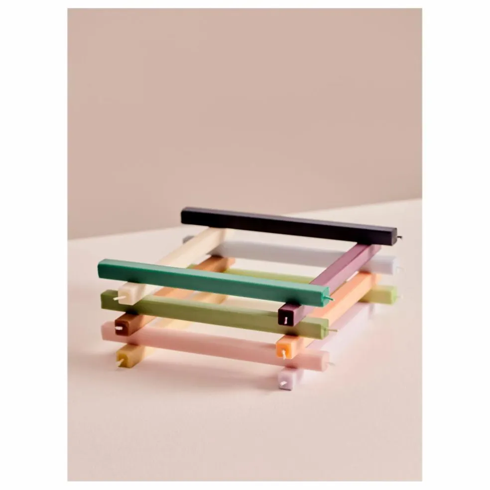 Bougies Hexagon Fresh - Set de 4