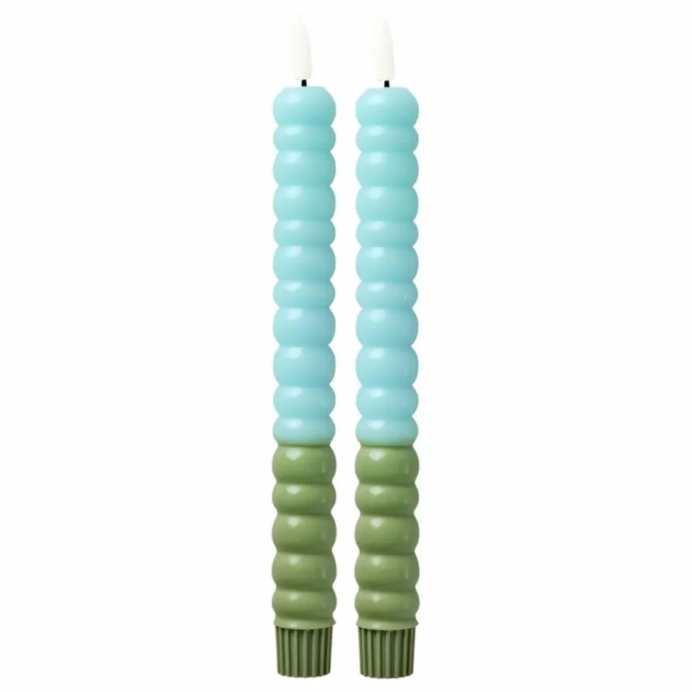 Bougies LED - Set de 2 | Rose pâle