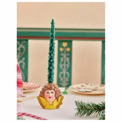 Bougies LED Sapin - Set de 2 | Vert foncé